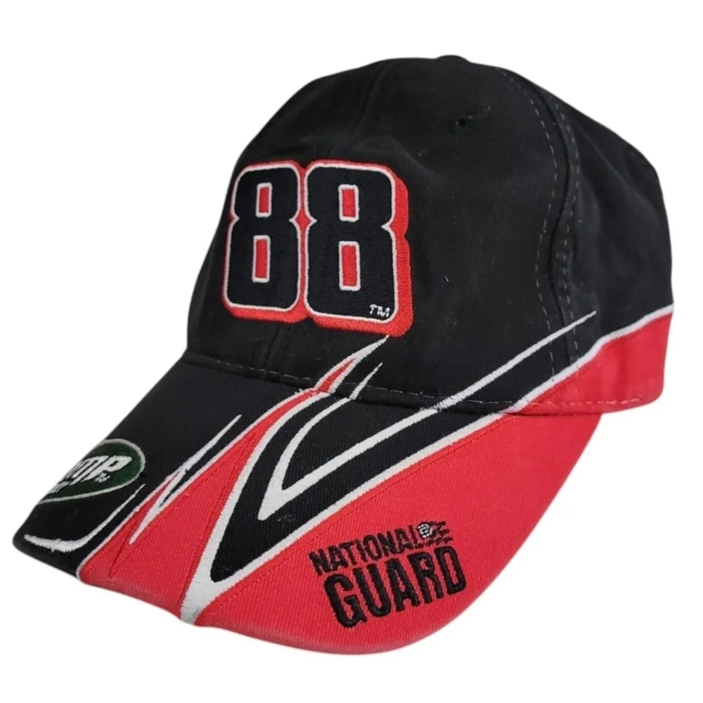 Winners Circle Mens NASCAR Dale JR. Black‎ #88 AMP National Guard Cap Hat